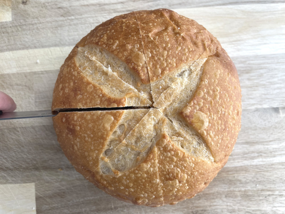 Bread with four slices